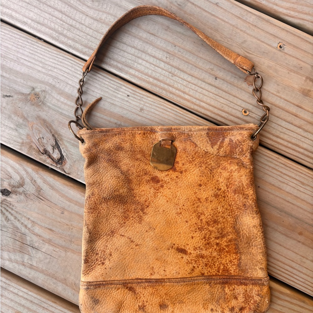 Vintage 70’s Tan Leather Bag